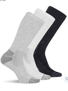 NEW Merrell Nature's Gym Repreve Hiking Crew Socks - Men - 1 pack of 3 pairs
